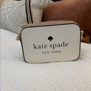kate spade Cream and Tan Crossbody Bag